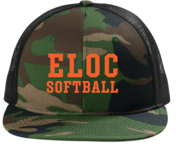 ELOC - SOFTBALL CAMO FLATBILL -PRESALE